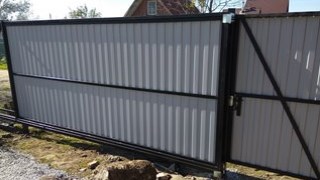 Купить сваи для ворот в Гатчина. Заказать ворота на сваях под ключ от 22021 руб